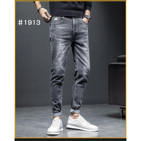 スキニーデニム メンズ ボトムス ジーンズ ジーパン テーパードパンツ ワンポイント スキニーパンツ...