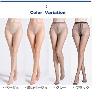 2点セット オールスルーストッキング レディース パンティストッキング 極薄 シアータイプ 美脚セクシー UV対策