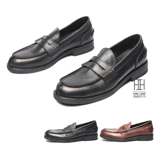 ローファー メンズ 本革 革靴 ビジネスシューズ アンティーク 学生 フォーマル 通学 学生靴 通勤...