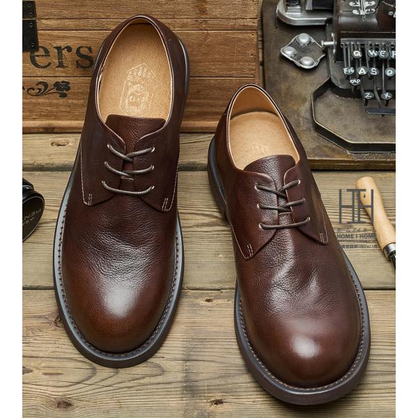 ビジネスシューズ  革靴 メンズ 本革 牛革 歩きやすい 走れる 疲れない 紳士靴 レザー レザーシ...