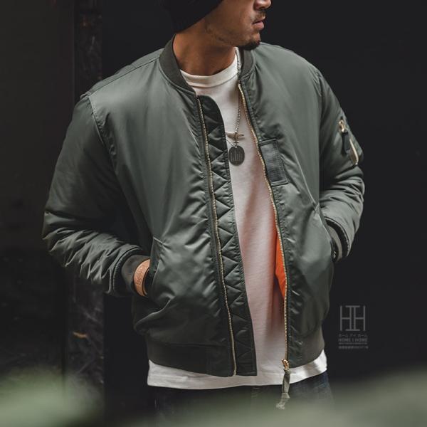 ジャケット MA-1 中綿フライトジャケット メンズ 冬 防寒着 リブ襟 ミリタリージャケット モッ...