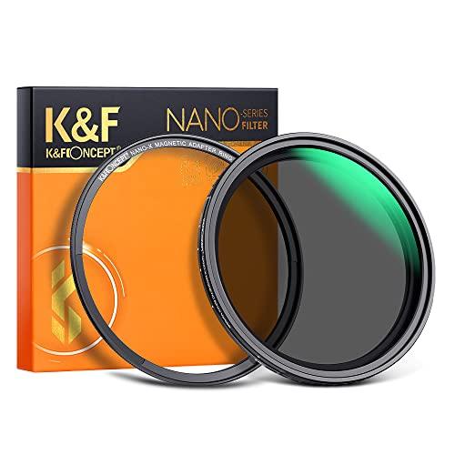 K&amp;F Concept 82mm マグネット可変NDフィルターND2-ND32 X状ムラ無し 日本製...