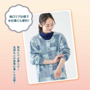 レディース 割烹着 スモック トップス 婦人 ...の詳細画像4