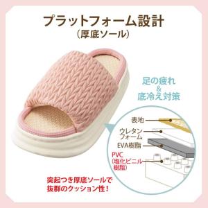 健康 ルームシューズ 厚底スリッパ レディース...の詳細画像2