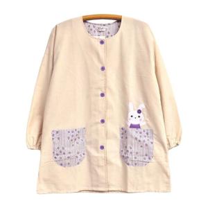 エプロン スモック 秋 冬 あったか 割烹着 保...の商品画像