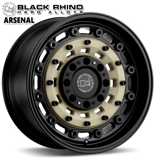 JL/JKラングラー ホイールセット 265/65R18インチ 5H127 ブラックライノ ARSE...