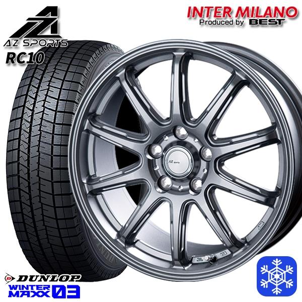 215/50R17インチ ダンロップ ウィンターマックス WM03 5H114.3 スタッドレスタイ...