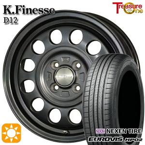 サマータイヤ ホイール4本セット 145/80R13インチ 4H100 トレジャーワン ケイフィネス D12 ガンメタ ネクセン ロードストーン ユーロビズ HP02