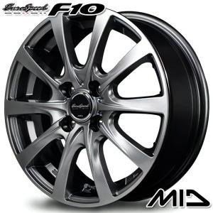 サマータイヤ ホイール4本セット 175/70R14インチ 4H100 MID ユーロスピード F10 メタリックグレー ウィンラン R380