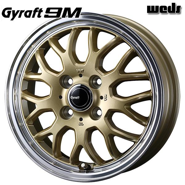 Weds Gyraft ウェッズ グラフト 9M 12インチ 4.0J 4H100 +43 ゴールド...