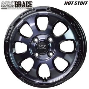 サマータイヤ ホイール4本セット 165/65R14インチ 4H100 ホットスタッフ マッドクロス グレイス BKC/BK マッドスター ラジアルA/T ホワイトレター｜justparts