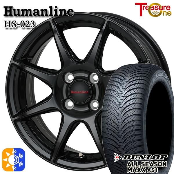 オールシーズンタイヤ ホイール4本セット 155/65R13インチ 4H100 ヒューマンライン H...