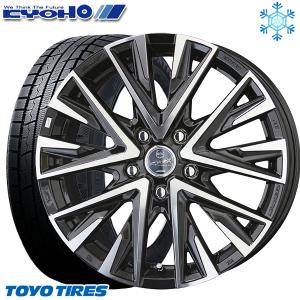 215/60R17インチ TOYO トーヨー ウィンター トランパス TX 5H114.3 スタッドレスタイヤホイール4本セット 共豊 スマック レジーナ｜justparts