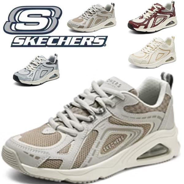 スケッチャーズ スニーカー レディース 新作 厚底 skechers 軽い 通気性 履きやすい ブラ...