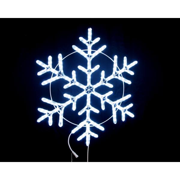 コロナ産業　フラッシュスノーフレーク80（白色）LEDチューブライト　2Dモチーフ　電源コード180...