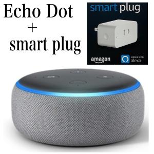 ■送料無料■ Echo Dot エコードット with Alexa ＋ Amazon純正 スマートプラグ セット  ヘザーグレー｜jutteu
