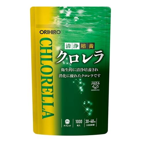 【送料無料】清浄培養 クロレラ 1000粒（200g） オリヒロ