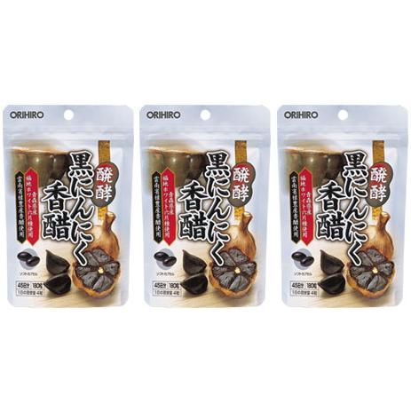 【送料無料：アウトレット】 醗酵黒にんにく香醋 180粒×3個セット オリヒロ｜｜黒にんにく香酢｜オ...
