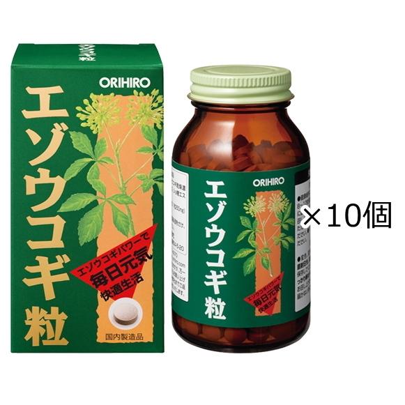 【送料無料】　エゾウコギ粒 400粒×10個セット オリヒロ｜エゾウコギの根のエキスを配合。