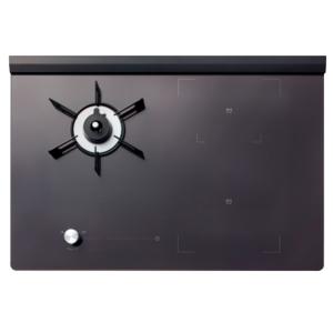 クリナップハイブリッドコンロ Dual chef(デュアルシェフ)ZHARR7R17AGK-K(ガス...