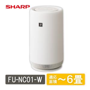 シャープ　SHARP　小型空気清浄機　FU-NC01-W　6畳