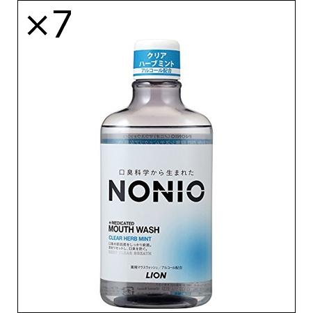 【7個セット】NONIO(ノニオ) NONIOマウスウォッシュクリアハーブミント 600ML 単品 ...