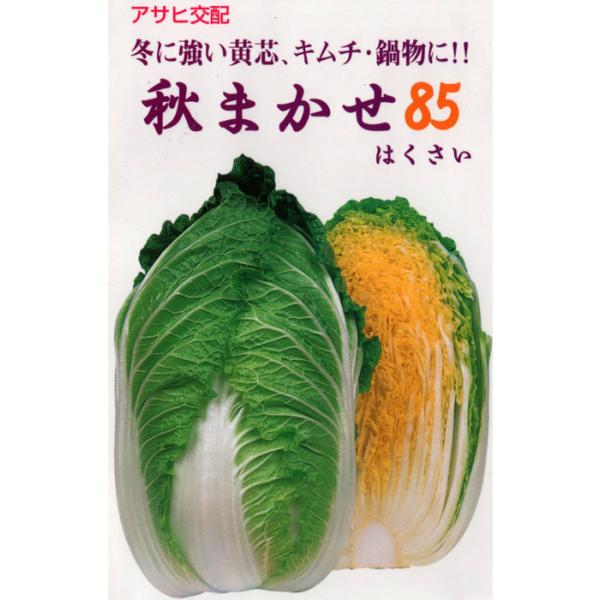 秋まかせ85 20ml  白菜 ハクサイ はくさい 【アサヒ農園 種 たね タネ 】【通常5倍 5の...