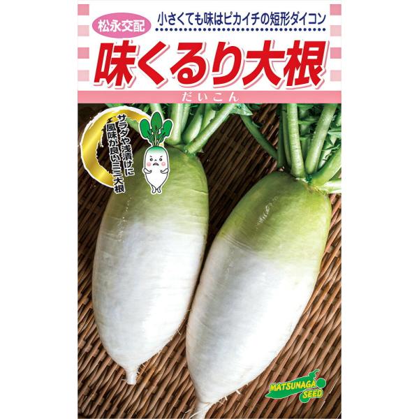 味くるり大根 2dl詰 大根 ダイコン だいこん 松永交配 【松永種苗 種 たね タネ】【通常5倍 ...