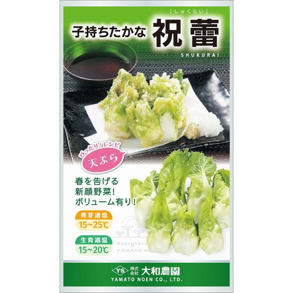 祝蕾 1000粒コート 祝蕾 シュクライ しゅくらい【大和農園 種 たね タネ】【通常5倍 5のつく...