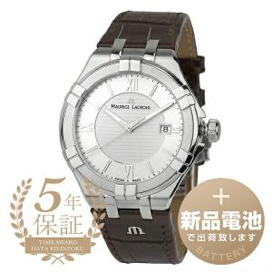 モーリスラクロア アイコン デイト 腕時計 MAURICE LACROIX AI1008-SS001-130-1 シルバー 新品電池で安心出荷｜jw-hata