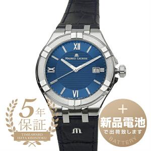 モーリスラクロア アイコン デイト 腕時計 MAURICE LACROIX AI1008-SS001-430-1 ブルー 新品電池で安心出荷｜jw-hata