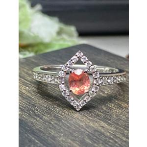 ロードクロサイト 0.44ct / ダイヤモンド 計0.24ct K18WG リング【CHR01203】｜jw-kawahara