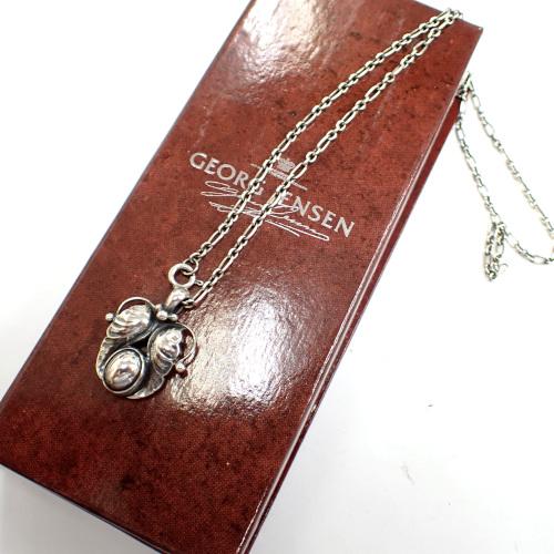 ジョージジェンセン Georg Jensen シルバー 925 イヤーペンダント 1994 ネックレ...