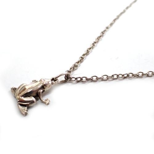 ジョージジェンセン Georg Jensen SV925 スターリングシルバー カエル フロッグ ネ...