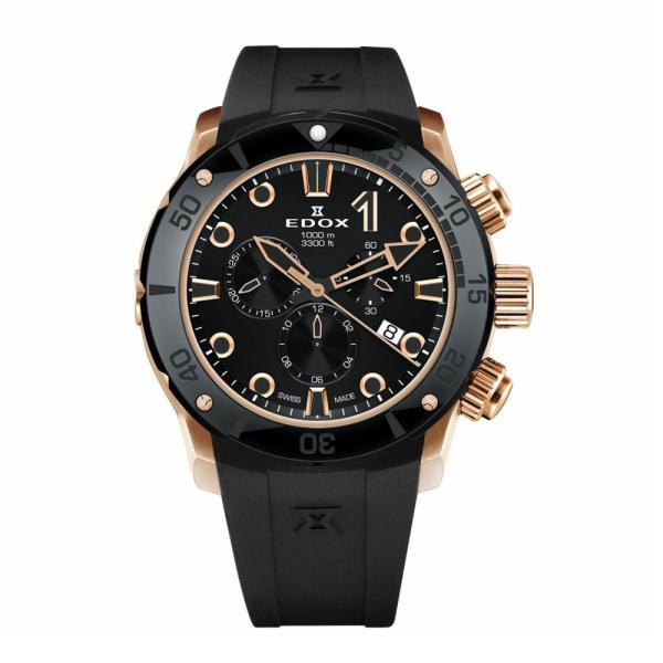 エドックス EDOX クロノオフショア1 クロノグラフ 10242-TINR-NIR