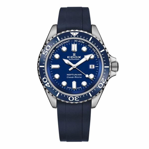 EDOX エドックス ネプチュニアン グランデ リザーブ デイト オートマティック 80801-3B...