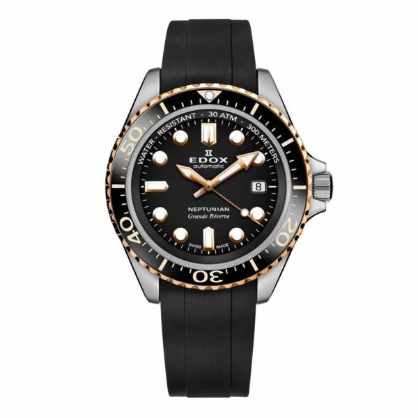EDOX エドックス ネプチュニアン グランデ リザーブ デイト オートマティック 80801-3N...