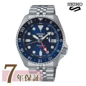 限定時計ケースおまけ特典付 セイコー5 スポーツ メンズ 腕時計 メカニカル 自動巻き SKX Sports Style GMTモデル SBSC003 ブルー 日本製｜jwcopal