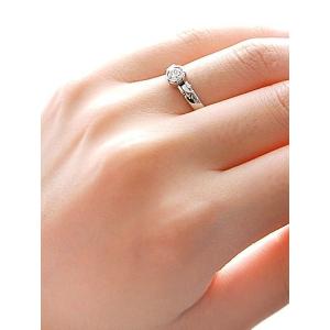プラチナ エンゲージリング 婚約指輪 リング ...の詳細画像5
