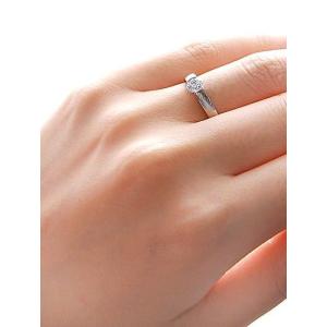 プラチナ エンゲージリング 婚約指輪 リング ...の詳細画像5