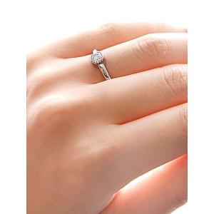 プラチナ エンゲージリング 婚約指輪 リング ...の詳細画像5