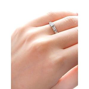 プラチナ エンゲージリング 婚約指輪 リング ...の詳細画像5