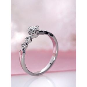 プラチナ エンゲージリング 婚約指輪 リング ...の詳細画像2