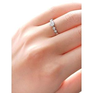 プラチナ エンゲージリング 婚約指輪 リング ...の詳細画像5