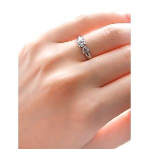 プラチナ エンゲージリング 婚約指輪 リング ...の詳細画像5