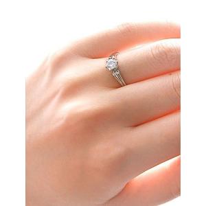 プラチナ エンゲージリング 婚約指輪 リング ...の詳細画像5
