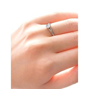 プラチナ エンゲージリング 婚約指輪 リング ...の詳細画像5