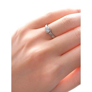 プラチナ エンゲージリング 婚約指輪 リング ...の詳細画像5
