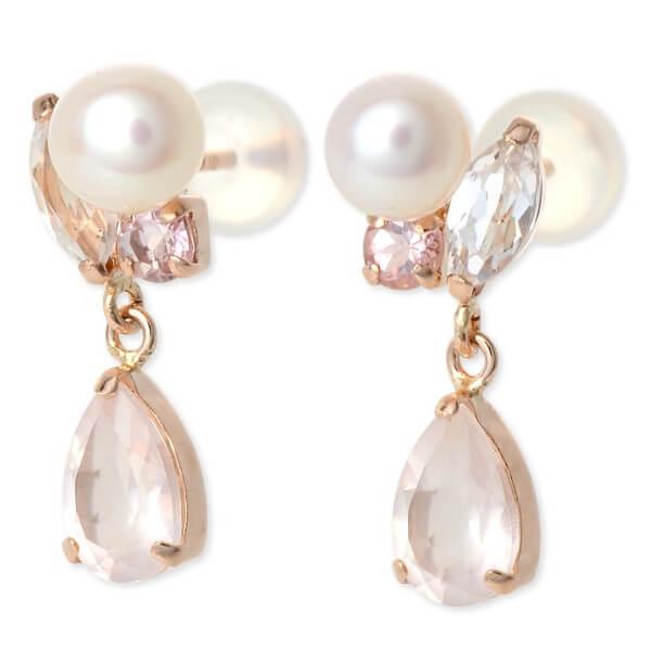 WISP ピンクゴールド ピアス 彼女 プレゼント ウィスプ 誕生日 レディース 卒業式 入学式 プ...