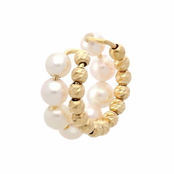 パールイエローゴールドイヤリング・イヤーカフ First Pearl for me レディース 彼女...